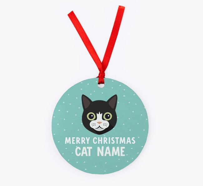 Meowy Christmas: Personalised {breedCommonName} Christmas Decoration